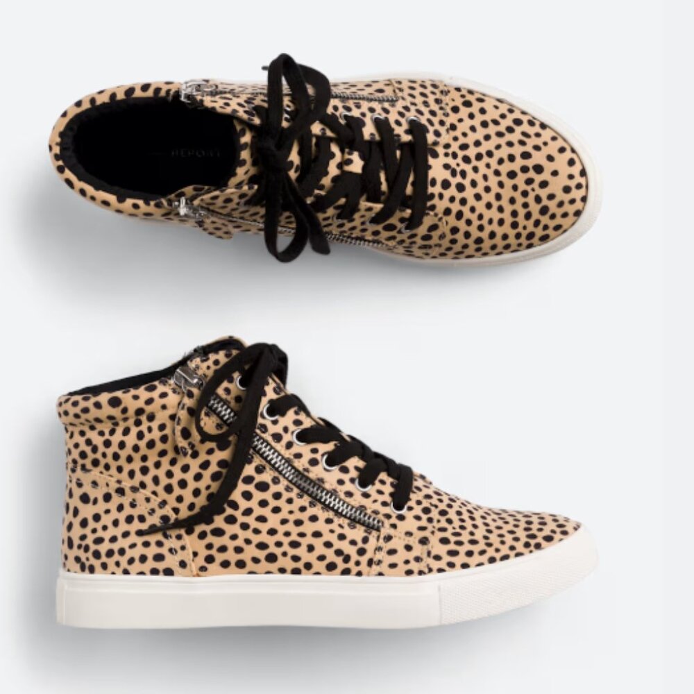 Report Footwear - Amali High Top Sneaker - Leopard print (NEW)